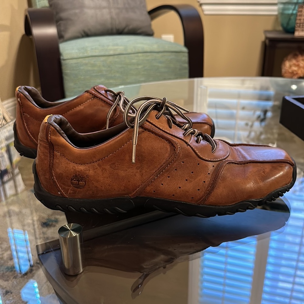 Men’s TIMBERLAND LEATHER SMART COMFORT SYSTEM leather Brown size 11